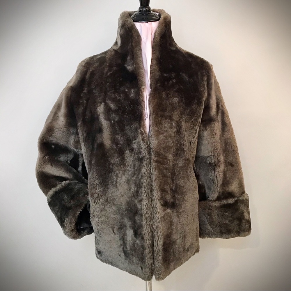 Vintage 1950’s Grey Mouton Fur Jacket